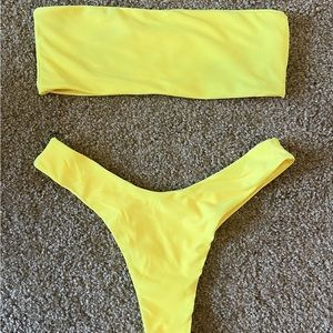 Neon Yellow Bikini